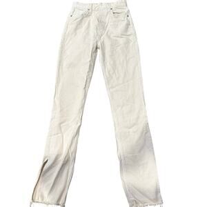 EB DENIM Women's Split Hem Straight-Leg High-Rise Jeans Size 25